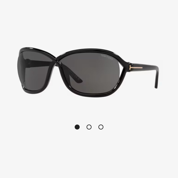 Tom Ford Black Wide Sunglasses - Celebrity Favorite - Picture 2 of 5